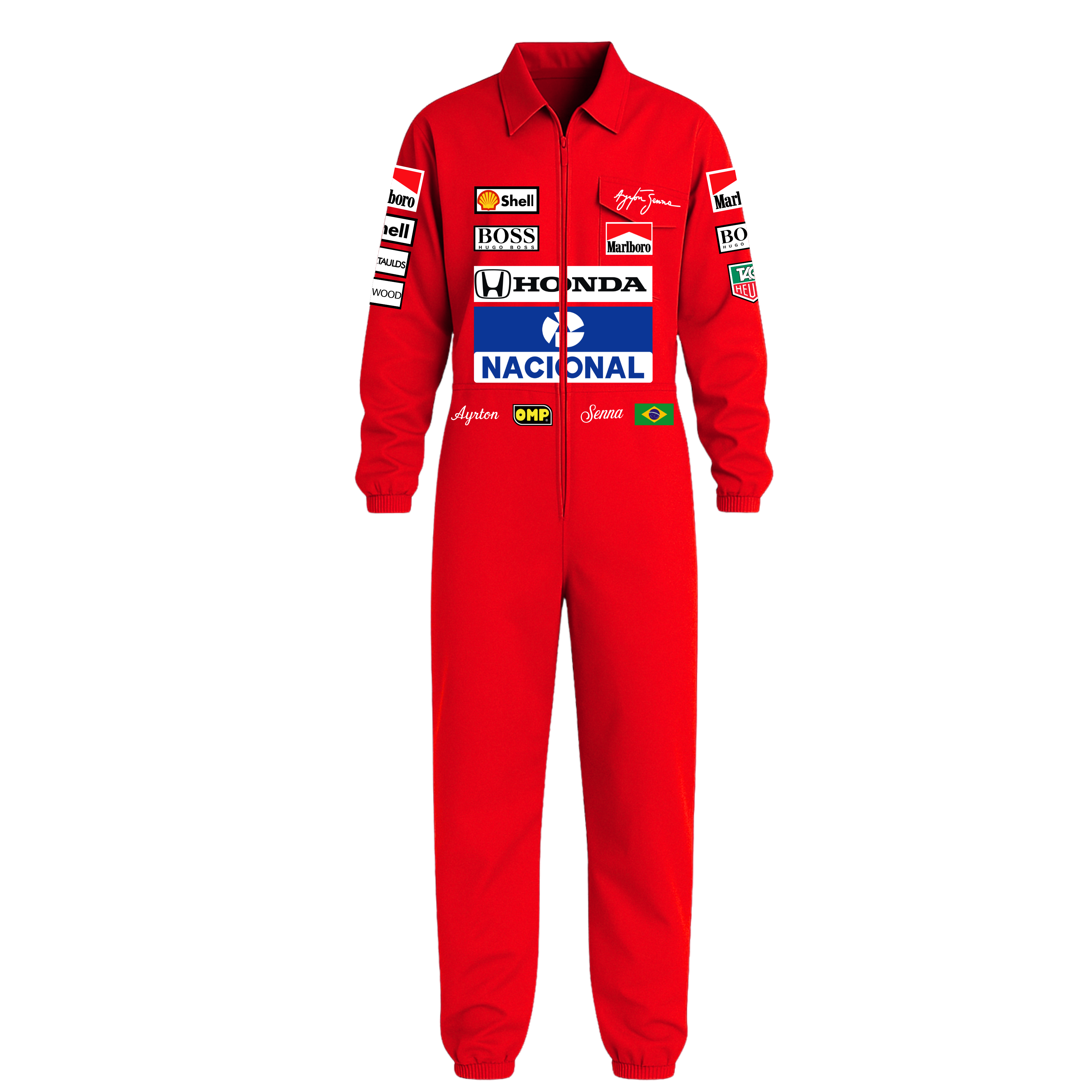 Macacao Oxford Masculino - Ayrton Senna Marlboro Mclaren 1983