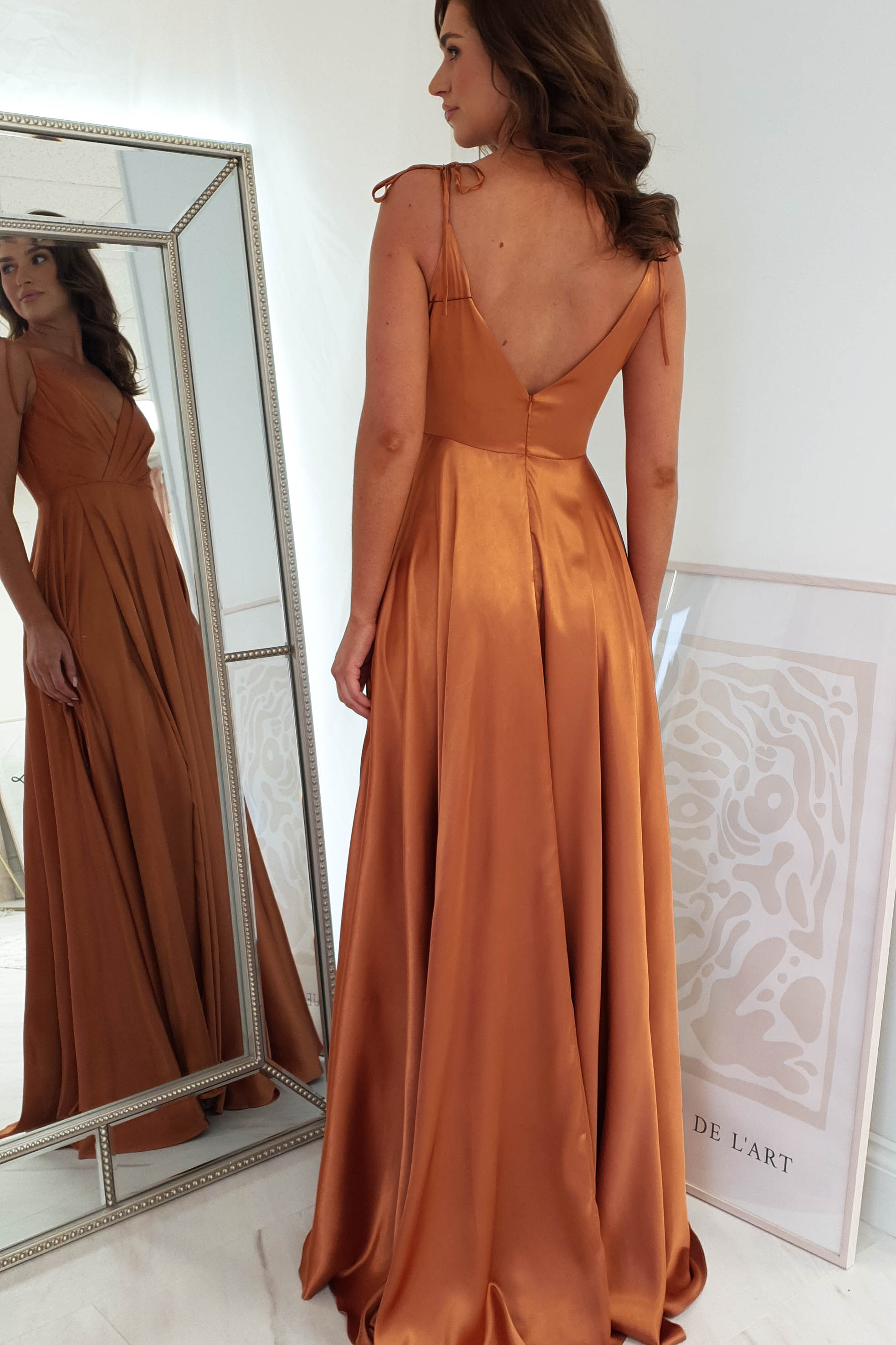 Vestido Rio Laranja Pôr do Sol