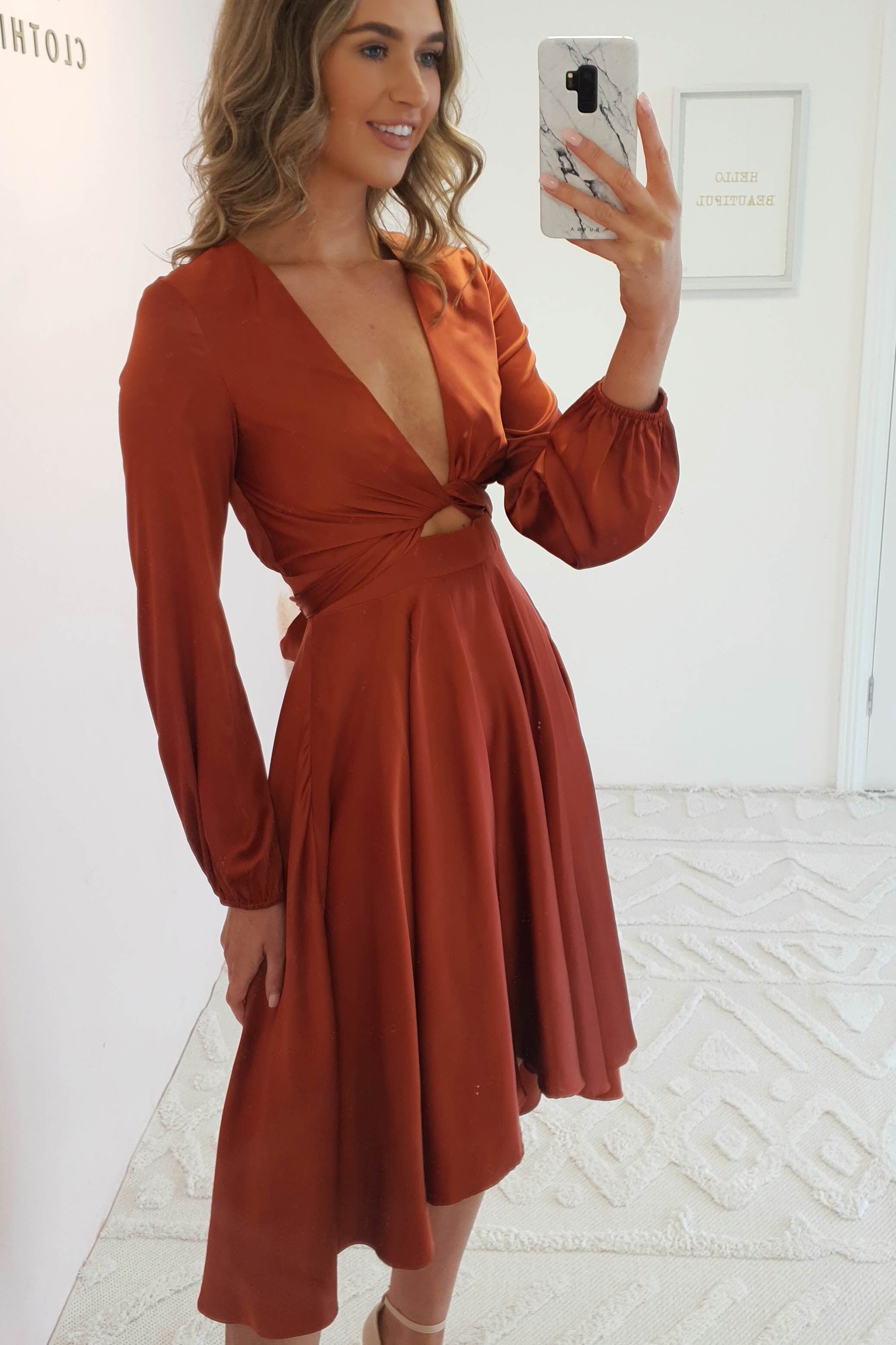 Vestido Nicola Ferrugem