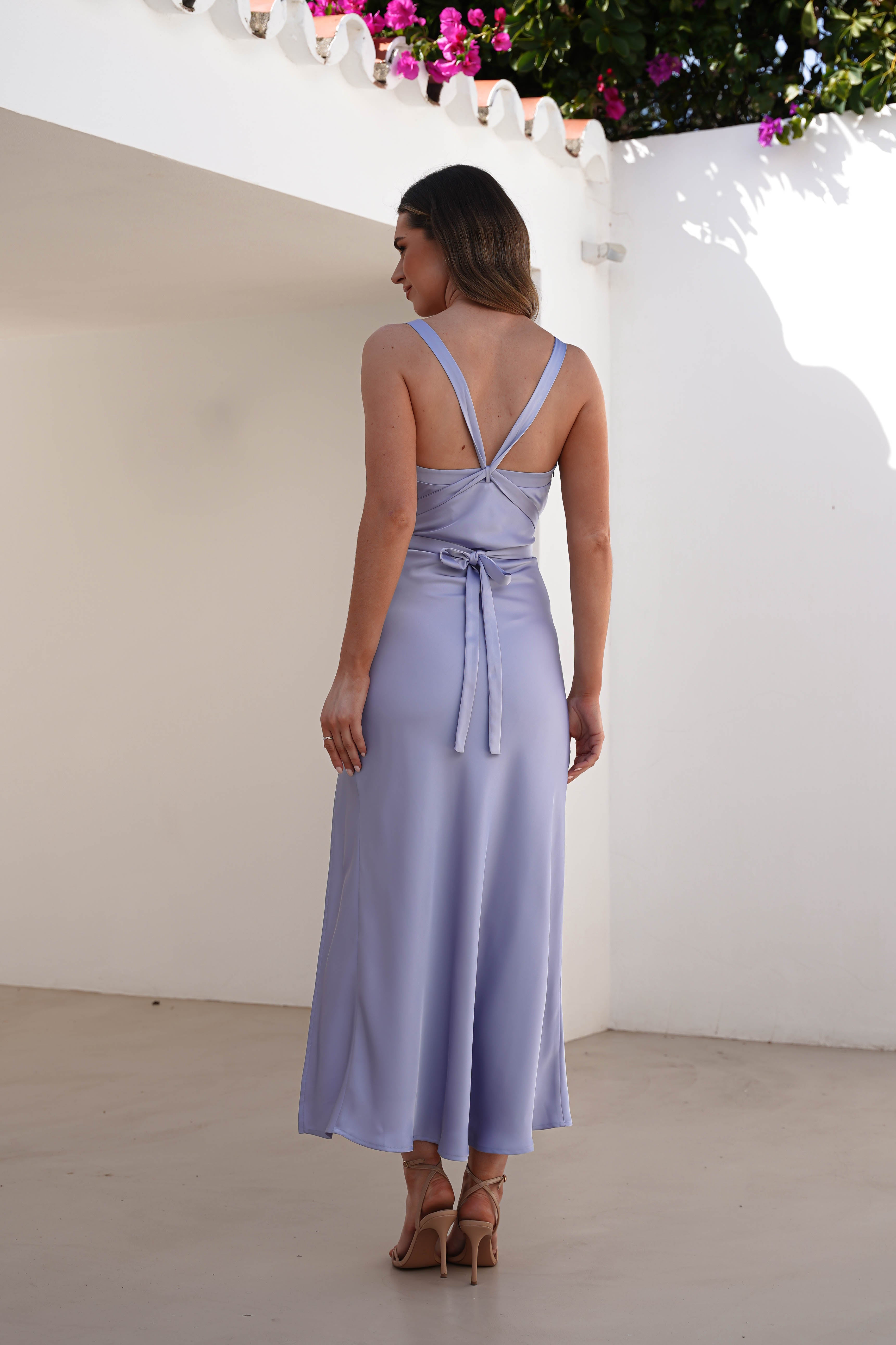 Vestido Salma Azul Lavanda